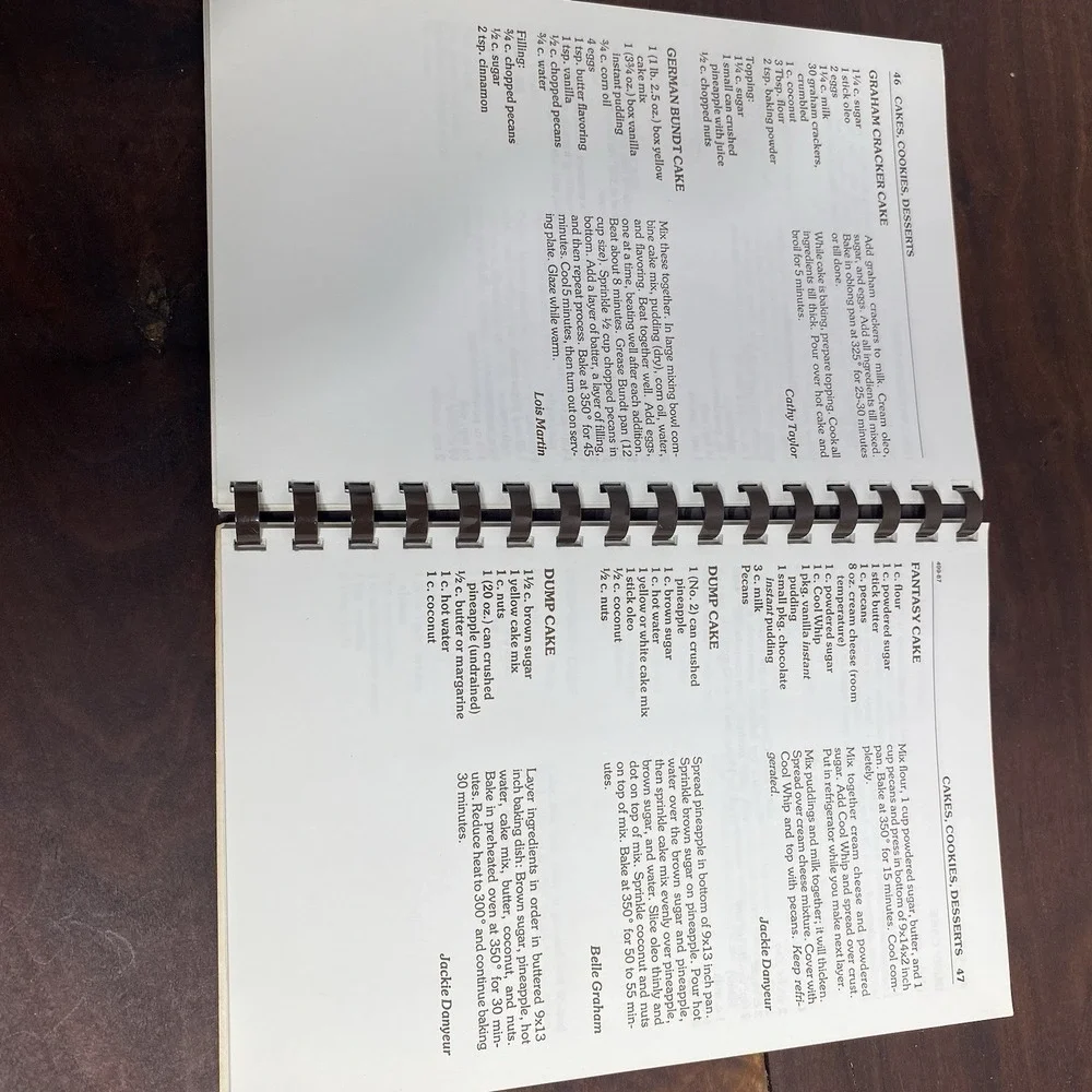 VTG Friendly Free Will Baptist Church Regional Cookbook 1982 Plastic Comb Bound